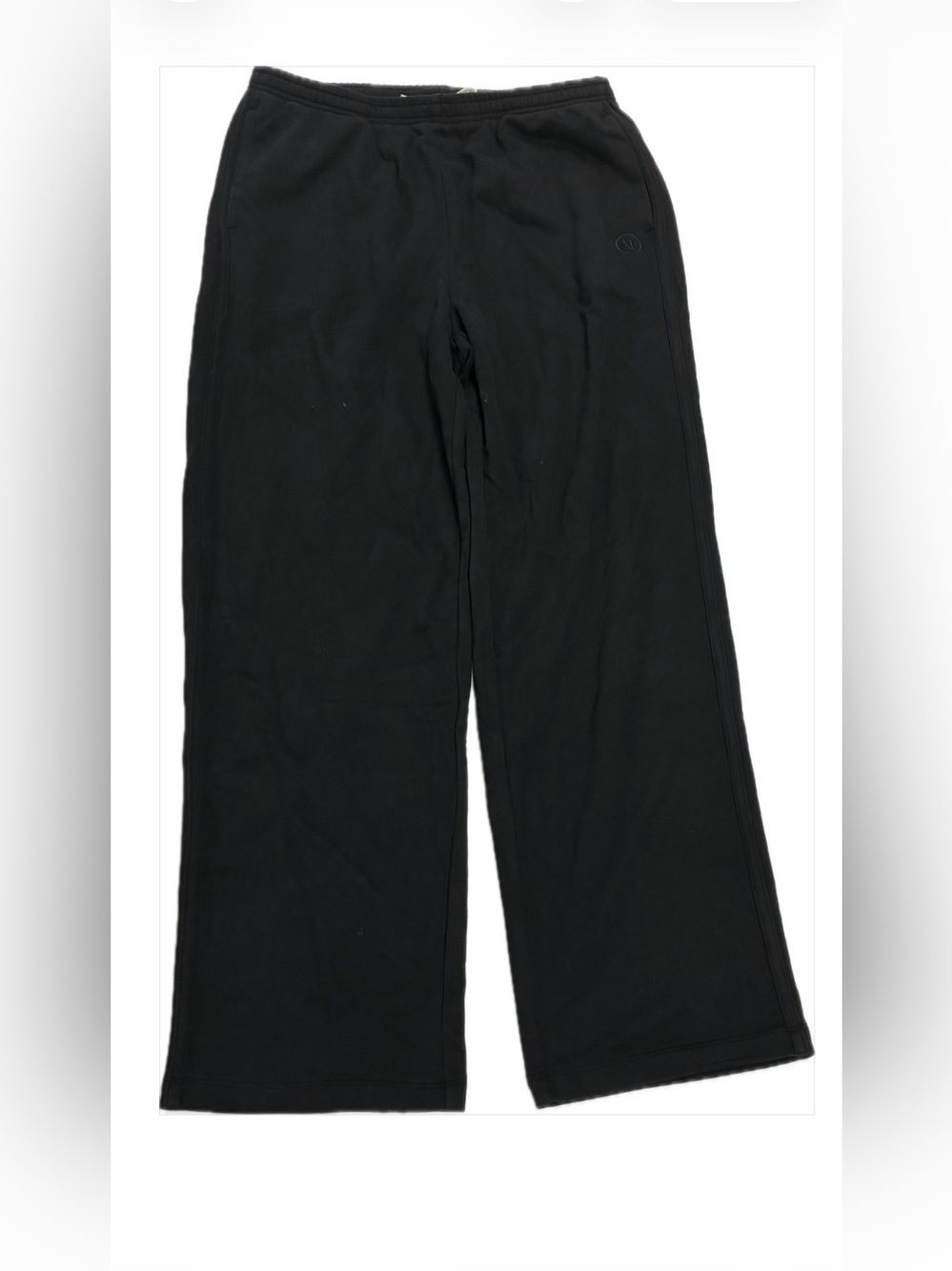 NEW Vuori Women’s Black Wide-Leg Sweat Pants Size Large